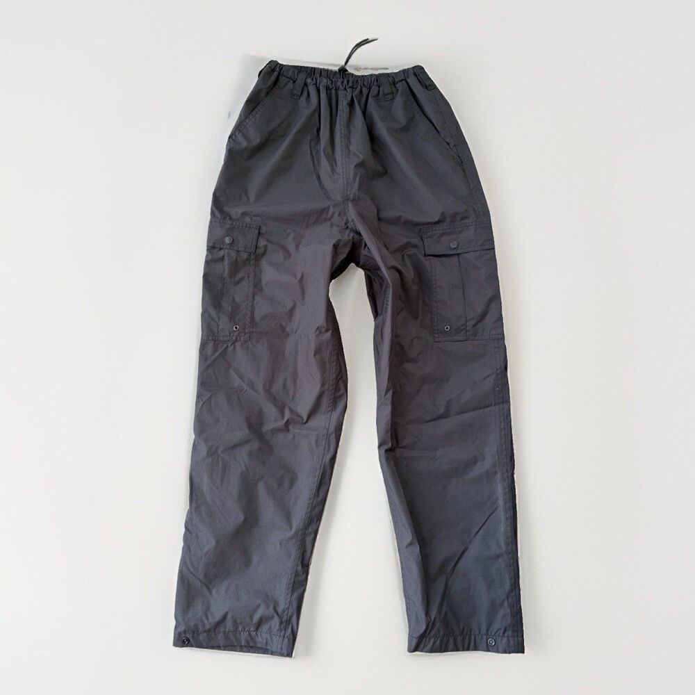 Stearns Dry Wear Cargo Rain Pants Men Medium M Black Waterproof Fishing Hiking